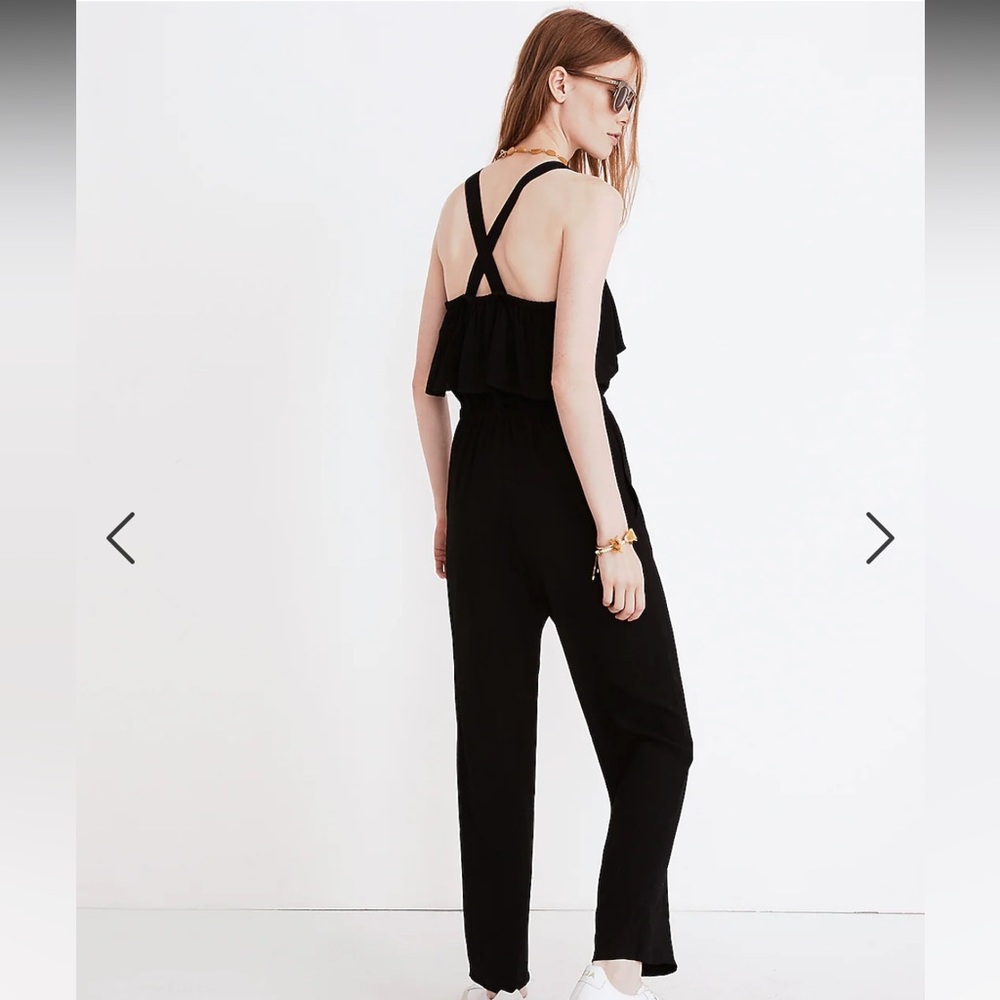 Madewell Apron Ruffle Jumpsuit - Picture 2 of 7